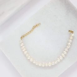 SHOKO Next Day Delivery Bracelet Pearls White