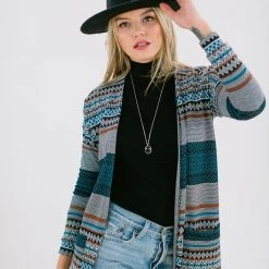 SHOKO Cardigan Mona In Funky Aztec Cardigans & Jackets