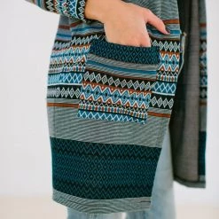 SHOKO Cardigan Mona In Funky Aztec Cardigans & Jackets