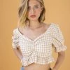 SHOKO Crop Top Cecile Beige New In