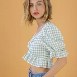 SHOKO Crop Top Cecile Green 5 SHOKO Crop Top Cecile Green