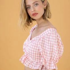 SHOKO Crop Top Cecile Pink
