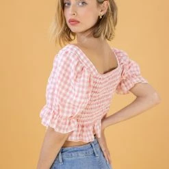 SHOKO Crop Top Cecile Pink
