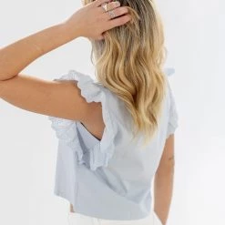 SHOKO Tops & T-Shirts Crop Top Joy BabyBlue