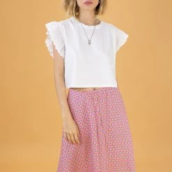 SHOKO Crop Top Joy White New In