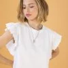 SHOKO Crop Top Joy White New In