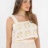 SHOKO New In Crop Top Lila Latte Beige
