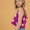SHOKO Crop Top Lila Magenta New In
