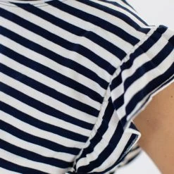 SHOKO Crop Top Nina Black & White Stripes Tops & T-Shirts 6 SHOKO Crop Top Nina Black & White Stripes Tops & T-Shirts