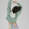 SHOKO Sweaters & Hoodies Cropped Hoodie Confetti Mint By Jo.