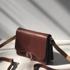 SHOKO Crossbody Bag Audrey Vintage Brown Next Day Delivery