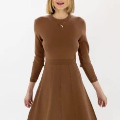 SHOKO Knit Dress Almeida Brown