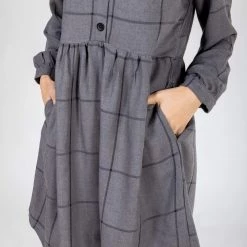 SHOKO Dresses Dress Anisa Dark Grey.