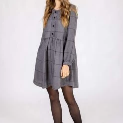 SHOKO Dresses Dress Anisa Dark Grey.