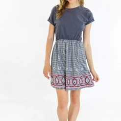 SHOKO Dresses Dress Annie Blue Folk.