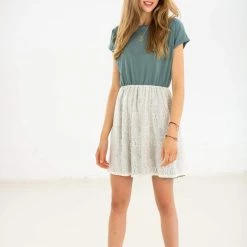 SHOKO Dress Annie Dark Green Lace