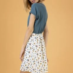 SHOKO Dress Annie Petrol Floral.