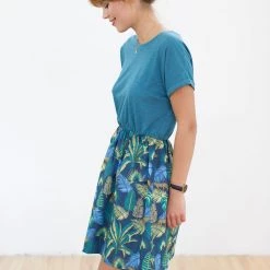 SHOKO Dresses Dress Annie Petrol Jungle.