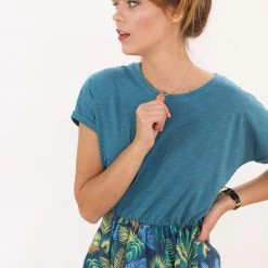 SHOKO Dresses Dress Annie Petrol Jungle.