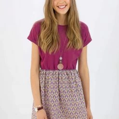 SHOKO Dress Annie Raspberry Feathers. Dresses