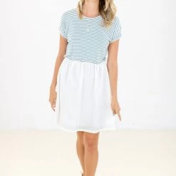 SHOKO Dress Annie White Navy. 15 SHOKO Dress Annie White Navy.