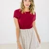 SHOKO Dress Annie Wine Red Lace. Dresses