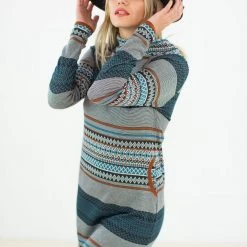 SHOKO Dresses Dress Astrid In Funky Aztec.