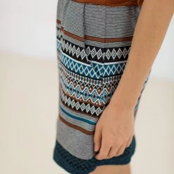 SHOKO Dress Baloux Brown And Funky Aztec