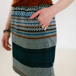 SHOKO Dress Baloux Brown And Funky Aztec