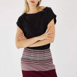 SHOKO Dresses Dress Baloux Dark Grey Aztec