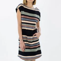 SHOKO Dress Baloux Earthy Stripes Dresses