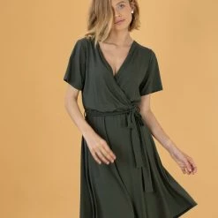 SHOKO Dress Catherine Khaki New In