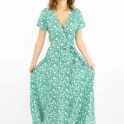 SHOKO Dresses Dress Frances Green Floral.