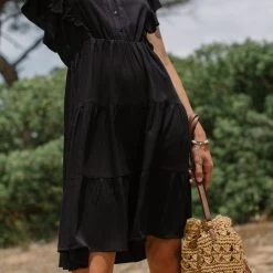 SHOKO Dress Francesca Black New In