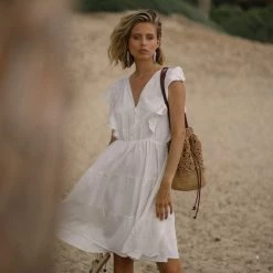 SHOKO Dress Francesca White