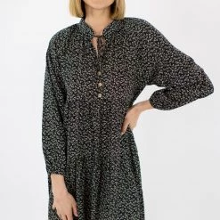 SHOKO Dress Glen Black Floral Dresses