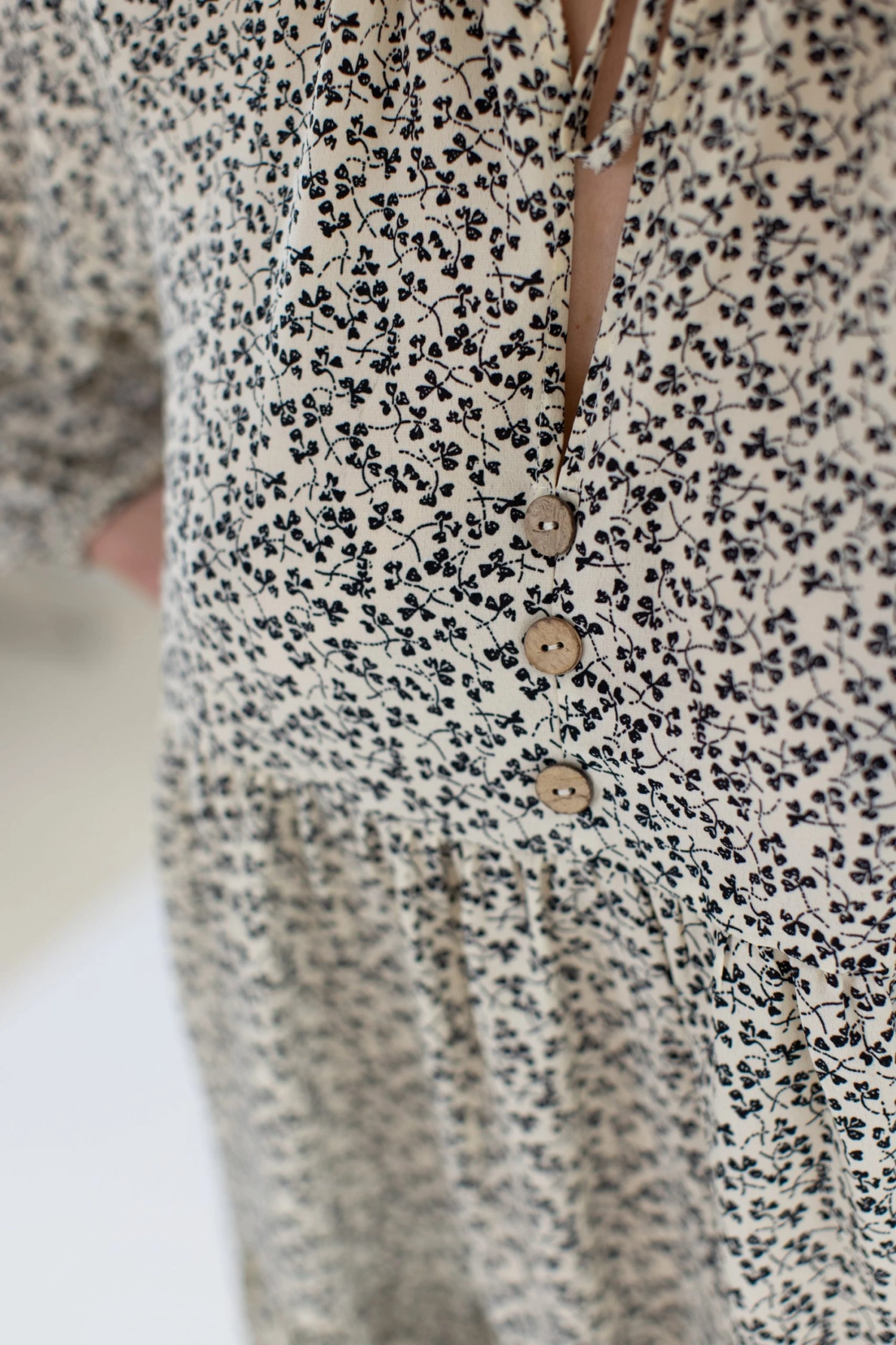 SHOKO Dress Glen Cream Floral 2 SHOKO Dress Glen Cream Floral