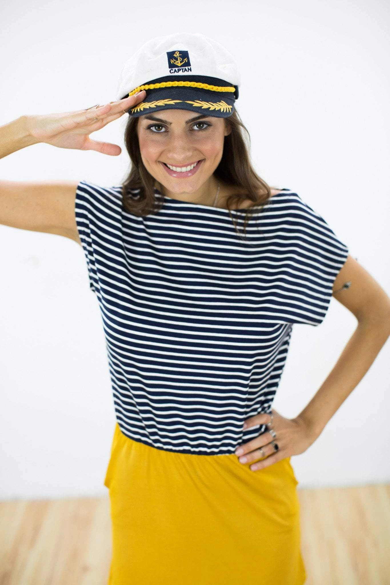 SHOKO Dresses Dress Golden State Navy Mustard. 4 SHOKO Dresses Dress Golden State Navy Mustard.