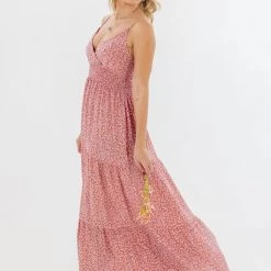 SHOKO Dress Jessica Dusty Pink Floral Dresses 9 SHOKO Dress Jessica Dusty Pink Floral Dresses