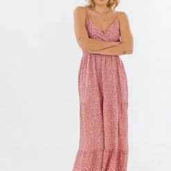 SHOKO Dress Jessica Dusty Pink Floral Dresses 8 SHOKO Dress Jessica Dusty Pink Floral Dresses