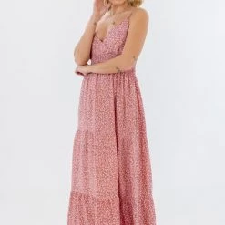 SHOKO Dress Jessica Dusty Pink Floral Dresses