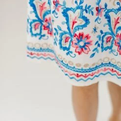 SHOKO Dresses Dress Lucy Blue Folk Floral.