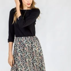 SHOKO Dresses Dress Luiza Black Floral.