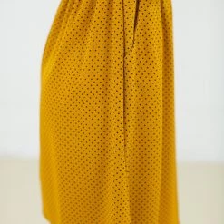 SHOKO Dresses Dress Luiza Black Mustard Polka Dots