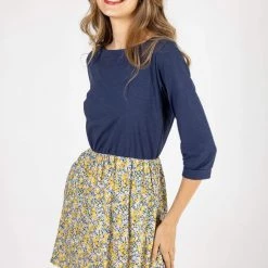 SHOKO Dress Luiza Dark Blue Floral. Dresses