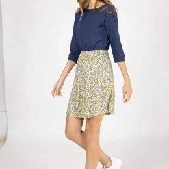 SHOKO Dress Luiza Dark Blue Floral. Dresses