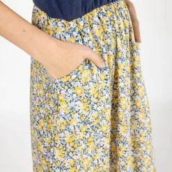 SHOKO Dress Luiza Dark Blue Floral. Dresses