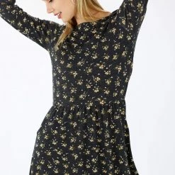 SHOKO Dress Luiza Flowers Grey.