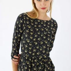 SHOKO Dress Luiza Flowers Grey.