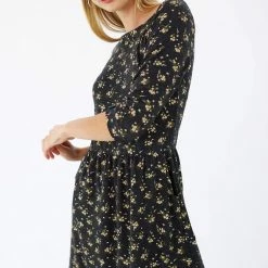 SHOKO Dress Luiza Flowers Grey.